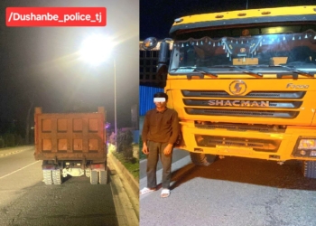 В Душанбе выявили нарушения при перевозке сыпучих грузов