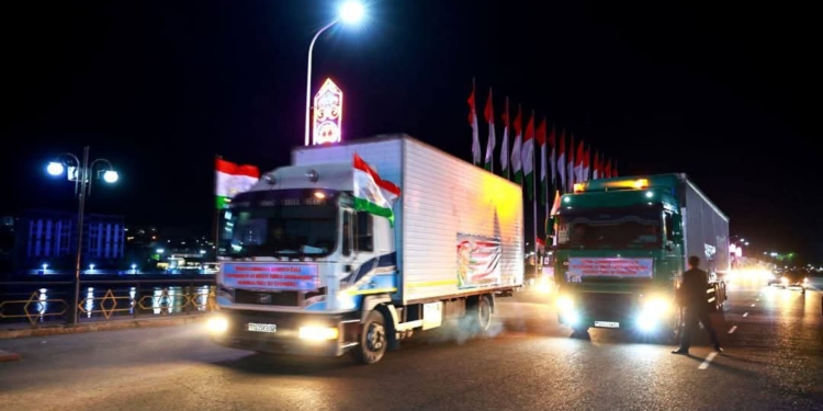 Согдийская область направила 210 тонн помощи пострадавшим регионам Рашта и Таджикабада