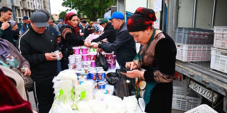 В Худжанде прошла ярмарка сельхозпродукции: 1846 тонн товаров по доступным ценам