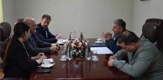 Глава КЧС Таджикистана встретился с руководителем Военно-политического департамента ОБСЕ в Душанбе