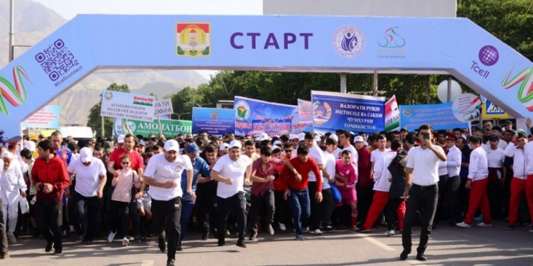 В Таджикистане 18 мая пройдут Национальный бег и веломарафон