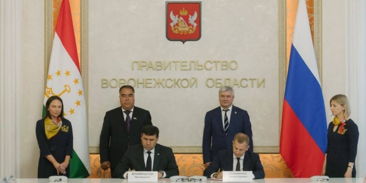 Согдийская область и Воронеж РФ укрепляют межрегиональное сотрудничество