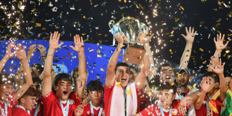 Юношеская сборная Таджикистана (U-16) стала победителем чемпионата CAFA-2025 в Ташкенте