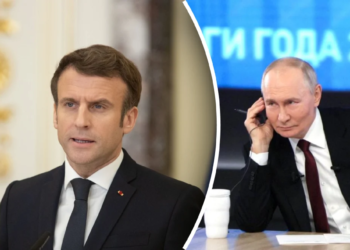 Макрон в разговоре призвал Путина к прекращению огня в Украине