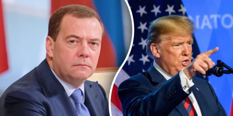 Трамп посоветовал Медведеву «следить за словами»