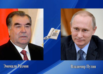 Эмомали Рахмон провёл телефонный разговор с Владимиром Путиным