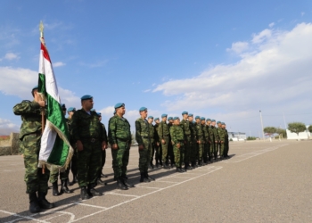 Таджикский военный контингент прибыл в Кыргызстан для участия в учениях «Рубеж-2025»