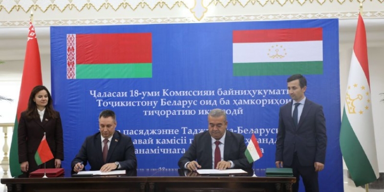 Таджикистан и Беларусь подписали 10 соглашений о торгово-экономическом сотрудничестве