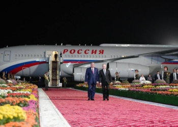 Владимир Путин прибыл в Таджикистан с официальным визитом