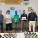 Федерация шахмат Таджикистана наградила Илхома Джалолиддина и его тренера