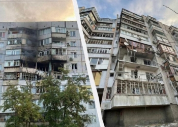 Российские войска нанесли массированный удар по Херсону: три человека погибли, 14 ранены