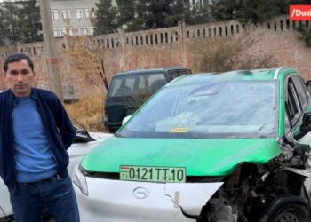 В Душанбе водитель в состоянии опьянения столкнулся с грузовиком и арестован на 15 суток