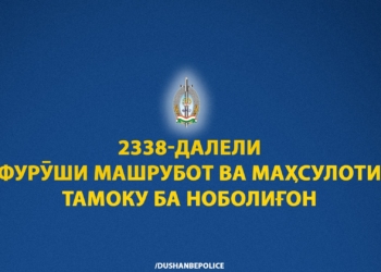 В Душанбе выявлено 2 338 случаев продажи алкоголя и табака несовершеннолетним