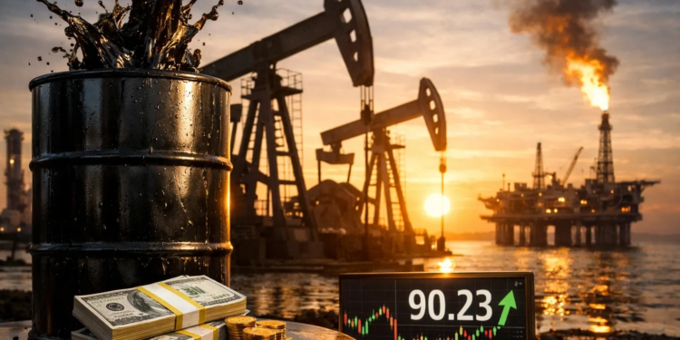 Цена нефти Brent превысила 92 доллара за баррель
