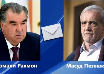 Эмомали Рахмон выразил соболезнования Масъуду Пизишкиёну в связи с гибелью Али Хаменеи