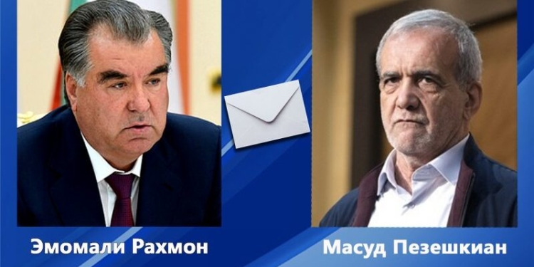 Эмомали Рахмон выразил соболезнования Масъуду Пизишкиёну в связи с гибелью Али Хаменеи