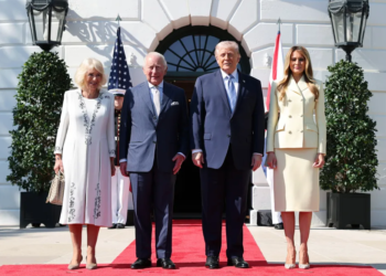 Трамп принял короля Карла III в Белом доме