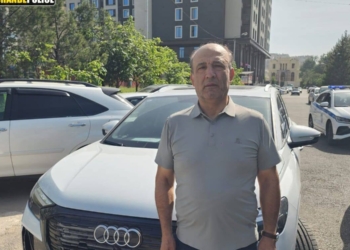 В Душанбе оштрафовали водителя Audi за опасное поведение пассажиров