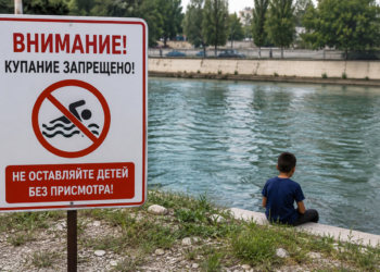 УМВД Душанбе предупредило родителей об опасности купания детей без присмотра