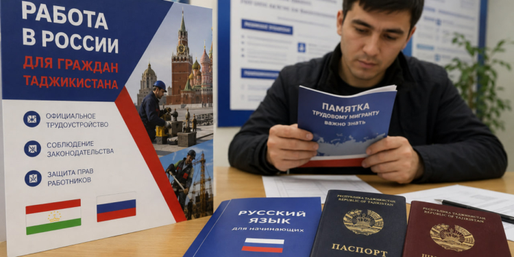 Мигрантам из Таджикистана рекомендовали заранее готовиться к работе в России