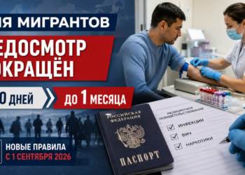 Срок медосмотра для мигрантов в России сократили с 90 дней до одного месяца