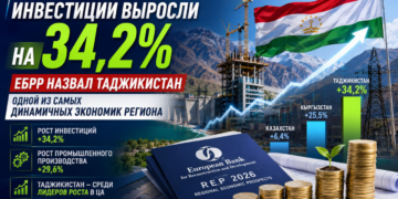 Инвестиции выросли на 34,2%: ЕБРР назвал Таджикистан одной из самых динамичных экономик региона