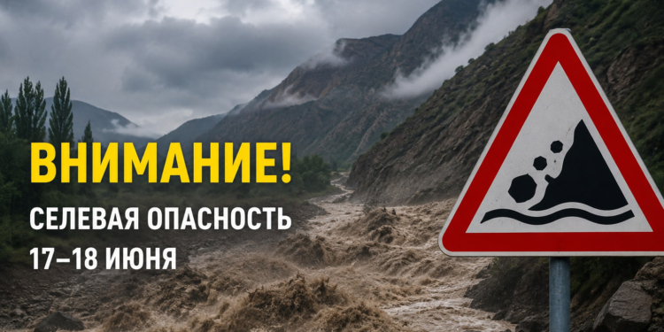 В Таджикистане объявлено предупреждение о селевой опасности 17–18 июня