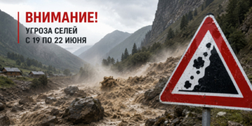 В Таджикистане с 19 по 22 июня объявлено предупреждение об угрозе селей