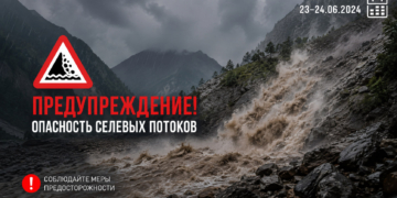 23–24 июня в ряде регионов Таджикистана сохраняется угроза селей