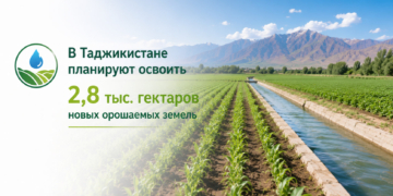 В Таджикистане планируют освоить более 2,8 тыс. гектаров новых орошаемых земель