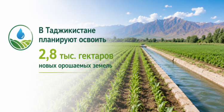 В Таджикистане планируют освоить более 2,8 тыс. гектаров новых орошаемых земель
