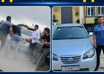 В Душанбе водители устроили драку на дороге