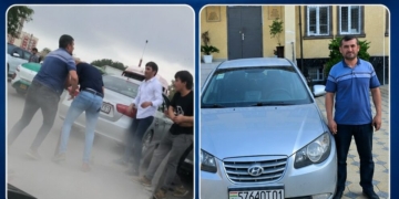 В Душанбе водители устроили драку на дороге
