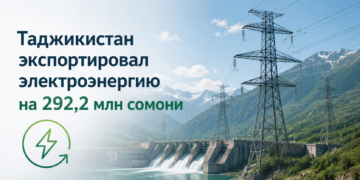 Таджикистан экспортировал электроэнергию на 292,2 млн сомони