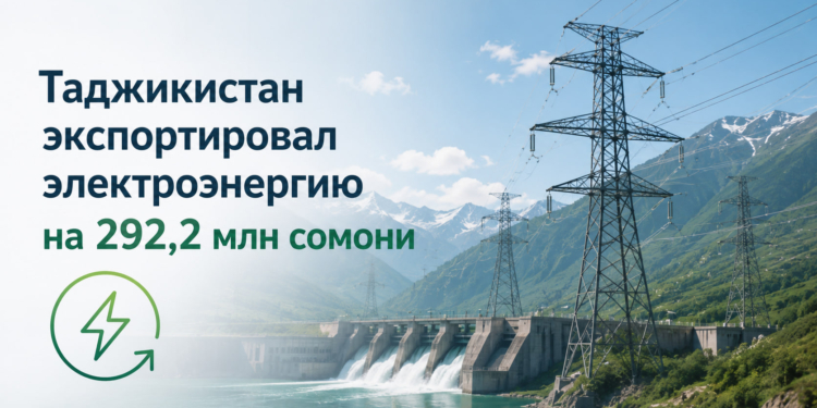 Таджикистан экспортировал электроэнергию на 292,2 млн сомони