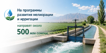На программы развития мелиорации и ирригации в Таджикистане направят около 500 млн сомони