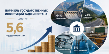 Портфель государственных инвестиций Таджикистана достиг 5,6 млрд долларов