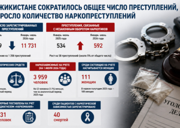 В Таджикистане сократилось общее число преступлений, но выросло количество наркопреступлений