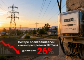 Потери электроэнергии в некоторых районах Хатлона достигают 26%