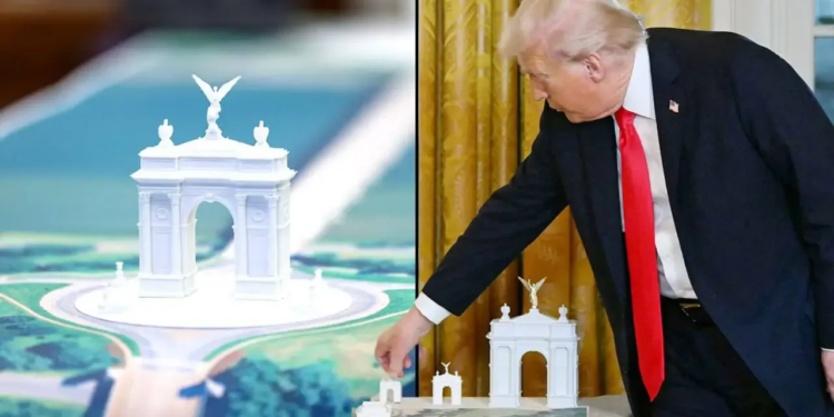 Трамп хочет построить в Вашингтоне триумфальную арку с дронами и снайперами