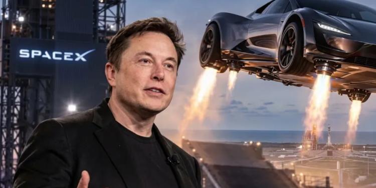 Tesla представила «летающий» спорткар Roadster