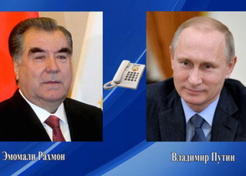 Эмомали Рахмон поздравил Владимира Путина с днём рождения