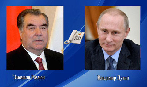 Эмомали Рахмон поздравил Владимира Путина с днём рождения