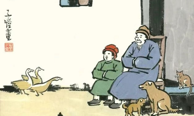 Многотомный сборник рисунков «Защита живых существ» Фэн Цзыкая выставлен в ПекинеТекст: Гун Хайин Фото: Китайская национальная академия живописи