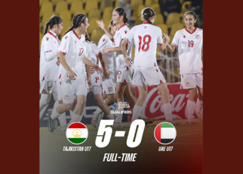 Женская сборная Таджикистана U-17 обыграла ОАЭ со счётом 5:0