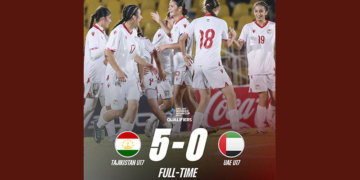Женская сборная Таджикистана U-17 обыграла ОАЭ со счётом 5:0