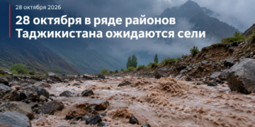28 октября в ряде районов Таджикистана ожидаются сели